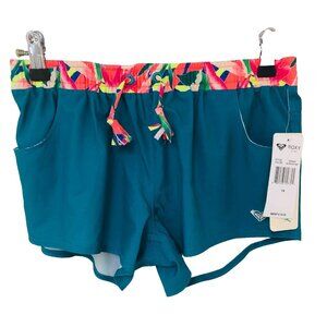 NWT Roxy Shorts Girl XL 14 Biscay Bay Pockets Beachy Coastal Quick Dry Summer